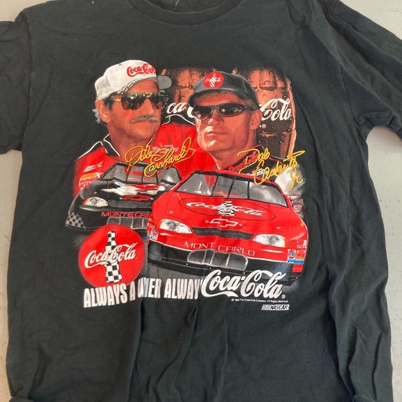 Coca Cola Other - Coca Cola Black Tee with Red Racing Car Graphic